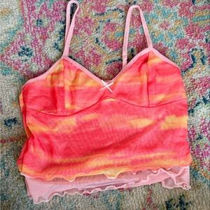 Vibrant Pink and Orange Camisole